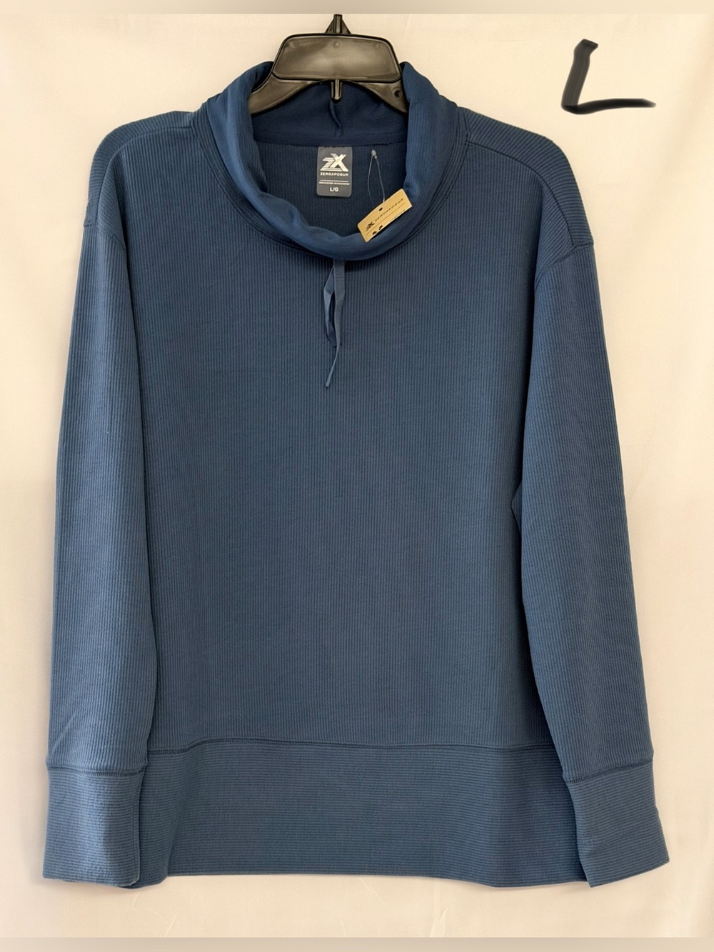 ZeroXposur Women’s Blue Turtleneck Funnel Pullover